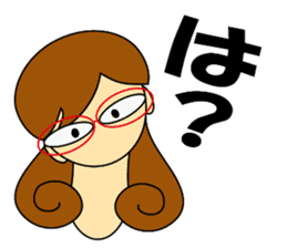 Kashiko is working lady sticker #5493286