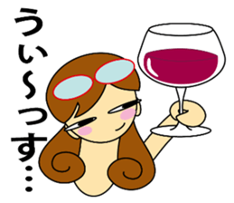 Kashiko is  working lady sticker #5493292