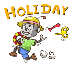 Salary robot sticker #5493507