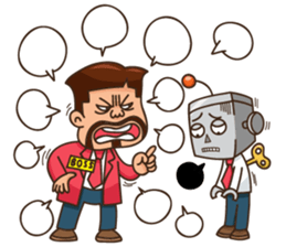 Salary robot sticker #5493516