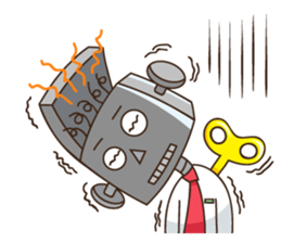 Salary robot sticker #5493539