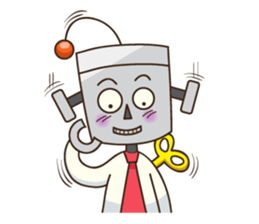 Salary robot sticker #5493543