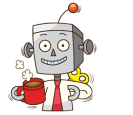 Salary robot sticker #5493549