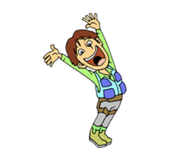 chibi chara friends sticker #5494378