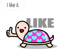 The balloon sticker of KAMEtan(English) sticker #5494431