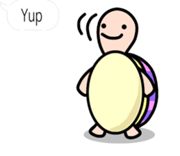 The balloon sticker of KAMEtan(English) sticker #5494432