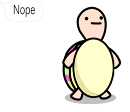 The balloon sticker of KAMEtan(English) sticker #5494434