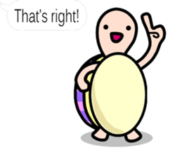 The balloon sticker of KAMEtan(English) sticker #5494435