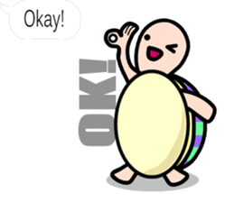 The balloon sticker of KAMEtan(English) sticker #5494436