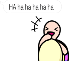 The balloon sticker of KAMEtan(English) sticker #5494437