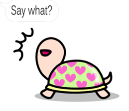 The balloon sticker of KAMEtan(English) sticker #5494440