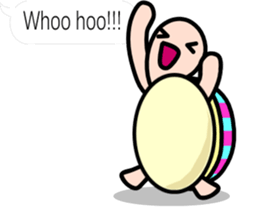 The balloon sticker of KAMEtan(English) sticker #5494444