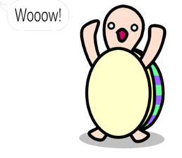 The balloon sticker of KAMEtan(English) sticker #5494445