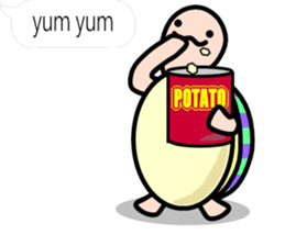 The balloon sticker of KAMEtan(English) sticker #5494450