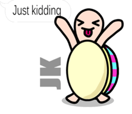 The balloon sticker of KAMEtan(English) sticker #5494451