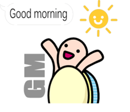 The balloon sticker of KAMEtan(English) sticker #5494456