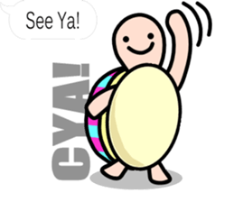 The balloon sticker of KAMEtan(English) sticker #5494459