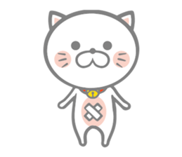 White round kitten sticker #5496788