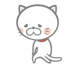 White round kitten sticker #5496789
