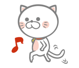 White round kitten sticker #5496793
