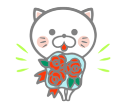 White round kitten sticker #5496794