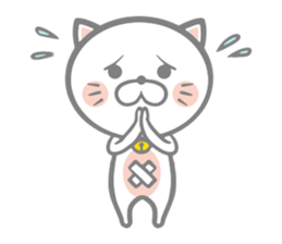 White round kitten sticker #5496795