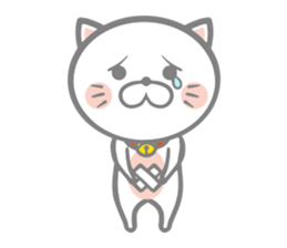 White round kitten sticker #5496796