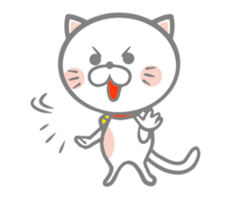 White round kitten sticker #5496797
