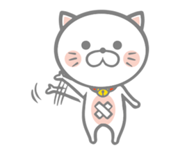 White round kitten sticker #5496798
