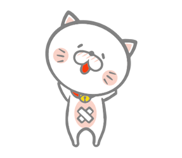 White round kitten sticker #5496800