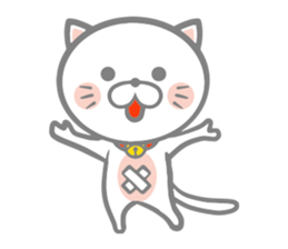 White round kitten sticker #5496801