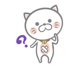 White round kitten sticker #5496802