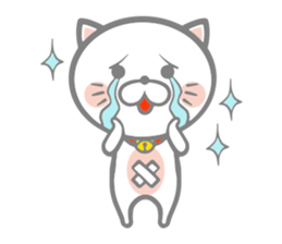 White round kitten sticker #5496804