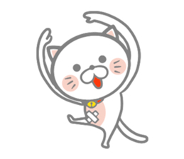 White round kitten sticker #5496805