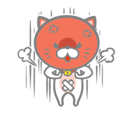 White round kitten sticker #5496807