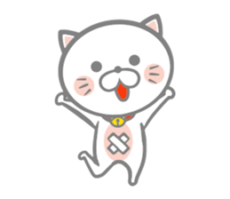 White round kitten sticker #5496808