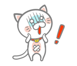 White round kitten sticker #5496809