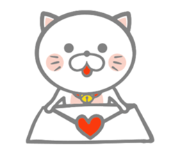 White round kitten sticker #5496811