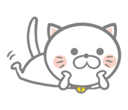 White round kitten sticker #5496814