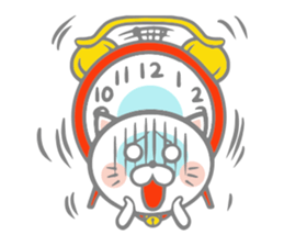 White round kitten sticker #5496815