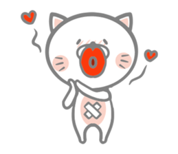 White round kitten sticker #5496817