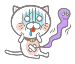 White round kitten sticker #5496819