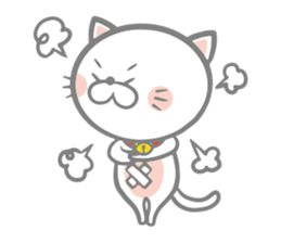 White round kitten sticker #5496821