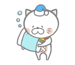 White round kitten sticker #5496822