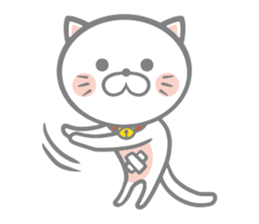 White round kitten sticker #5496824