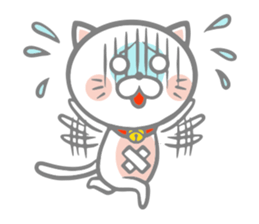 White round kitten sticker #5496826