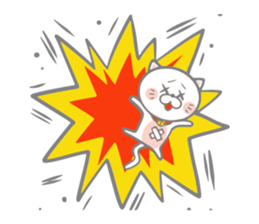 White round kitten sticker #5496827