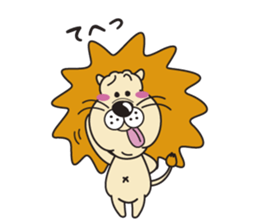 Pretty lion sticker #5497430