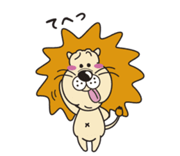 Pretty lion sticker #5497430