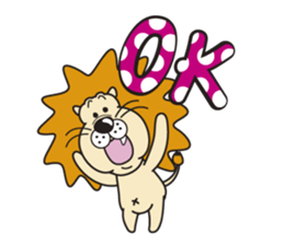 Pretty lion sticker #5497433